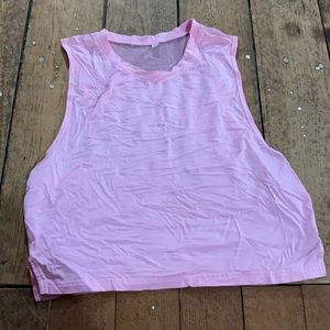 Pink mesh crop